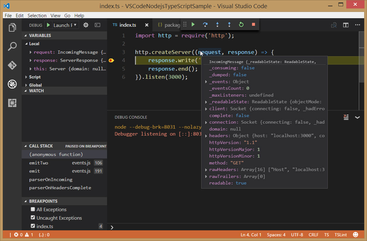 visual studio code javascript debugging visual studio code javascript debugging